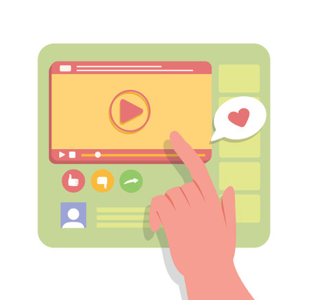 People like videoのイラスト素材
