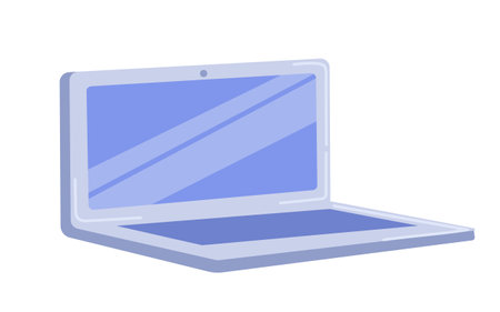 Grey laptop conceptのイラスト素材