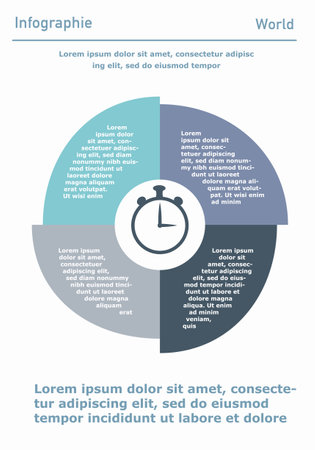 Infographic poster or bannerのイラスト素材