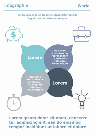 Infographic poster or bannerのイラスト素材
