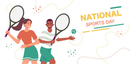 National sports dayのイラスト素材