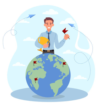 Successful businessman conceptのイラスト素材