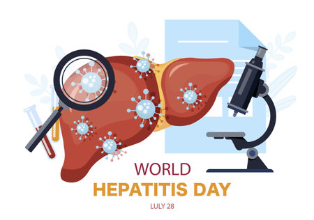 World hepatitis dayのイラスト素材