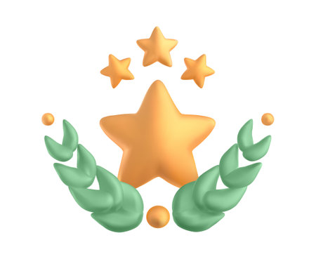 Golden award iconのイラスト素材