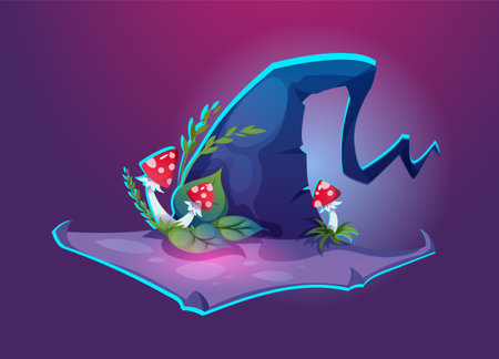 Magic witch hatのイラスト素材