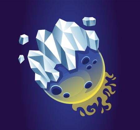 Fantasy space planetのイラスト素材
