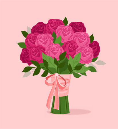 Wedding luxuroious bouquet vector conceptのイラスト素材
