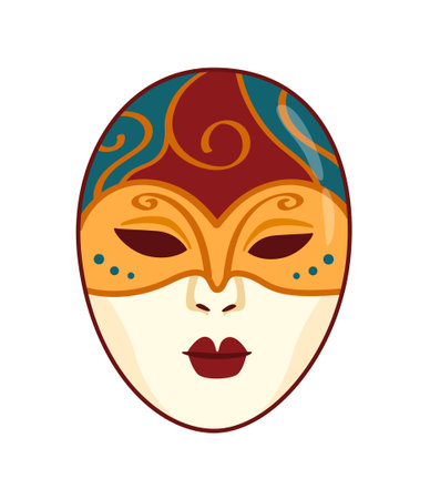 Carnaval mask vector conceptのイラスト素材