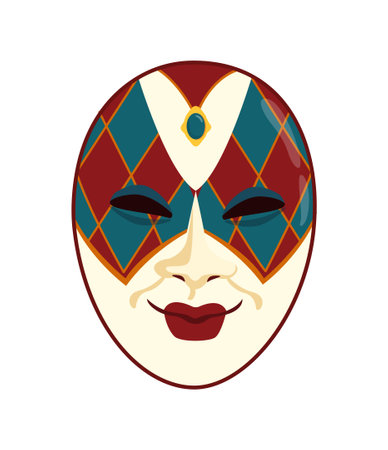 Carnaval mask vector conceptのイラスト素材