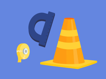 Labor tools vector setのイラスト素材