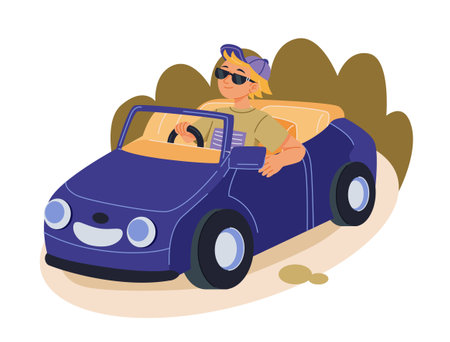 Cute playing childのイラスト素材