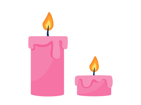 Aroma candle vector conceptのイラスト素材