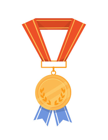 Golden trophy or award vector conceptのイラスト素材