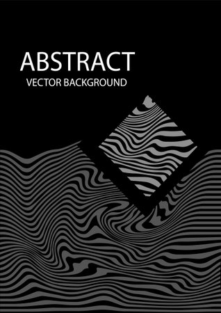 Abstract black and white cover vectorのイラスト素材