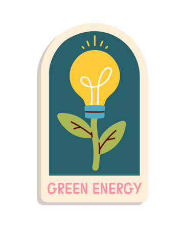 Eco sticker vector conceptのイラスト素材