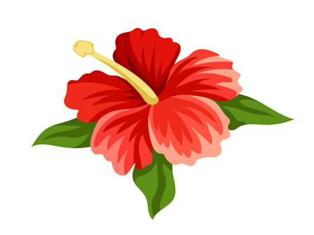 Exotic leaf vector conceptのイラスト素材