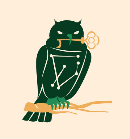 Mystical animal in boho style vectorのイラスト素材