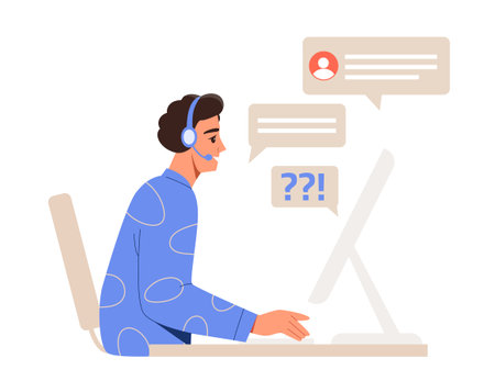 Customer support vector conceptのイラスト素材