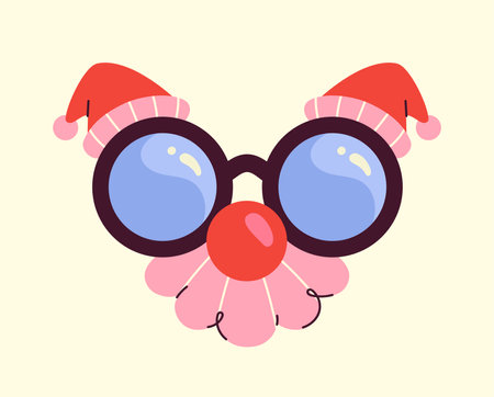 Carnival glasses vector conceptのイラスト素材