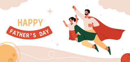 Fathers day vector conceptのイラスト素材