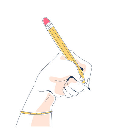Simple doodle hands vector conceptのイラスト素材