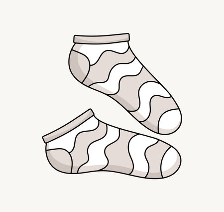 Sketch of socks vector conceptのイラスト素材