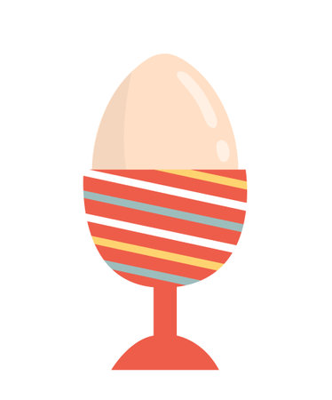 Easter egg at stand vectorのイラスト素材