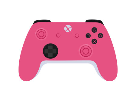 Joystick and gamepad vector concept