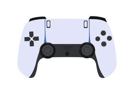Joystick and gamepad vector concept