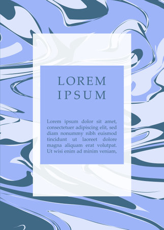 Liquid effect poster vector conceptのイラスト素材