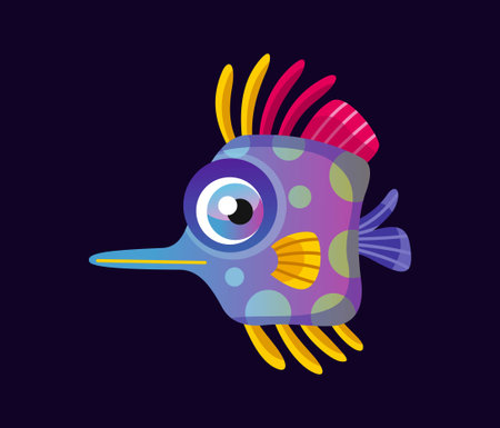 Cute underwater animalのイラスト素材
