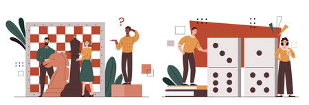 Board games vector setのイラスト素材