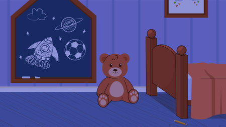 Cute children roomのイラスト素材