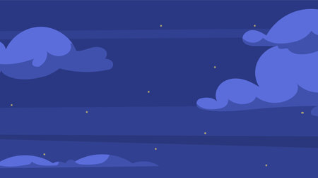 Night cloudy skyのイラスト素材