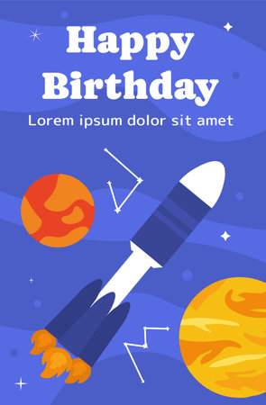 Happy birthday post vectorのイラスト素材