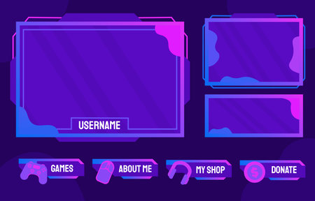 Template for streaming service vectorのイラスト素材