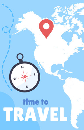 Travel banner vector conceptのイラスト素材