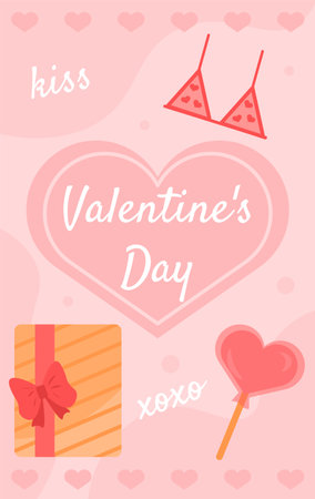 Valentines day banner vector conceptのイラスト素材