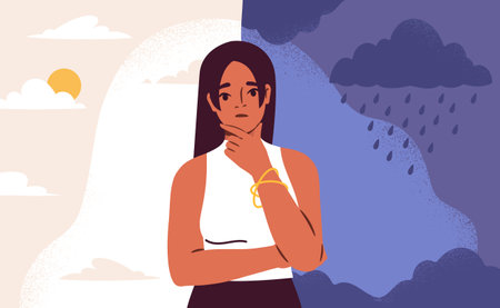 Balance of emotions vector conceptのイラスト素材