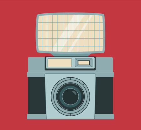 Cell old style camera vector conceptのイラスト素材