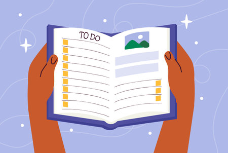 Book in hands vector conceptのイラスト素材