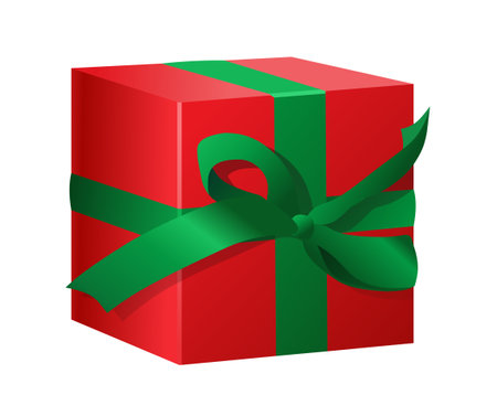 Gift red boxのイラスト素材