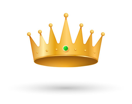 Gold crown iconのイラスト素材