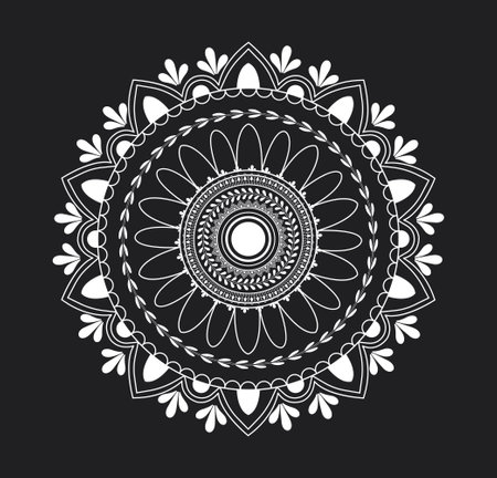 Ornament circle in boho styleのイラスト素材