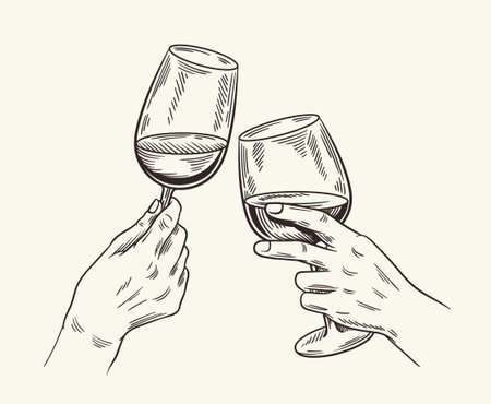 Handdraw winery vector conceptのイラスト素材