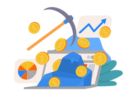 Making money process vector conceptのイラスト素材