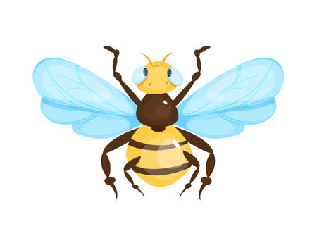 Cute bug vector iconのイラスト素材