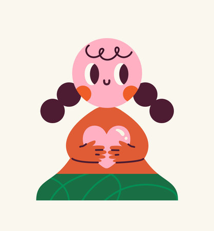 Abstract strange character vectorのイラスト素材