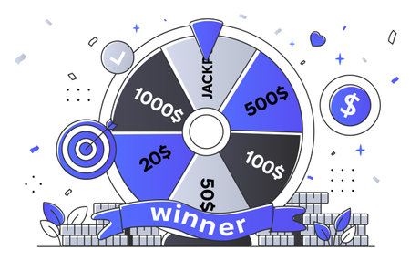 Casino roulette vector conceptのイラスト素材