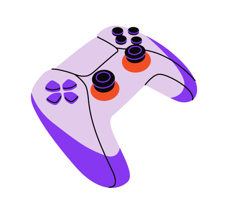 Gaming controller illustration. Vector illustration